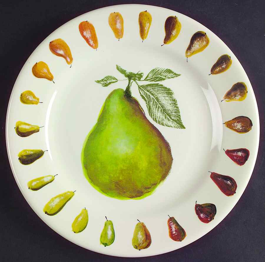 Belle Helene Dessert/Pie Plate by Faiencerie De Gien-1
