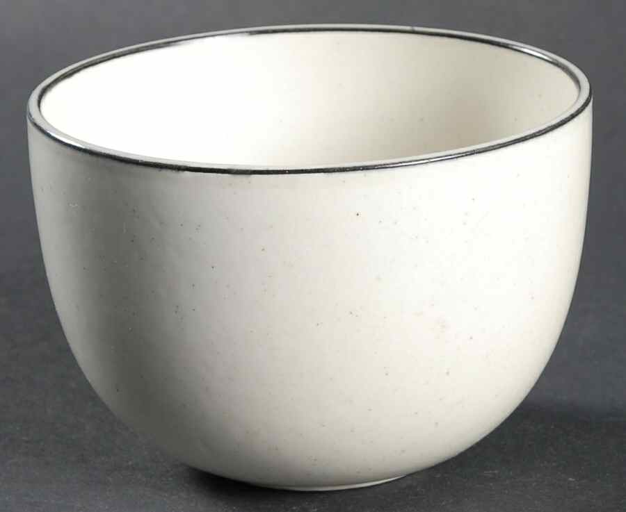 Birka Black Open Sugar Bowl by Gustavsberg-1