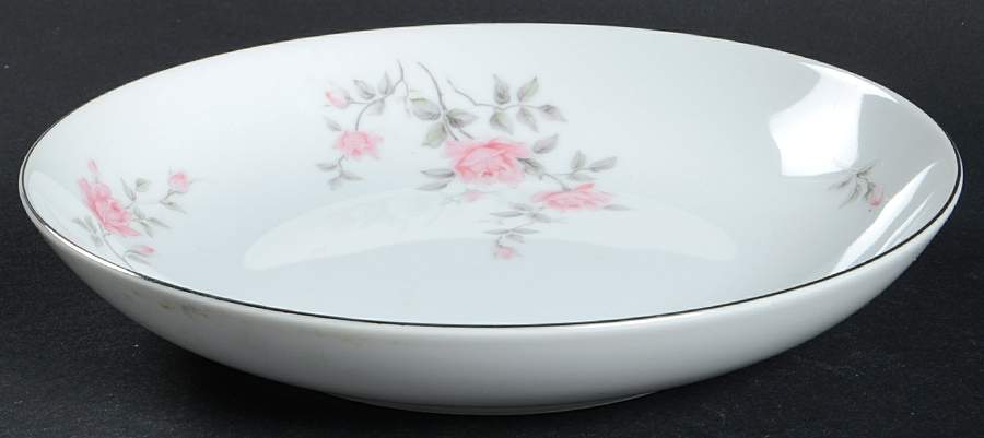 Rose Vine Coupe Soup Bowl by Gold China-1