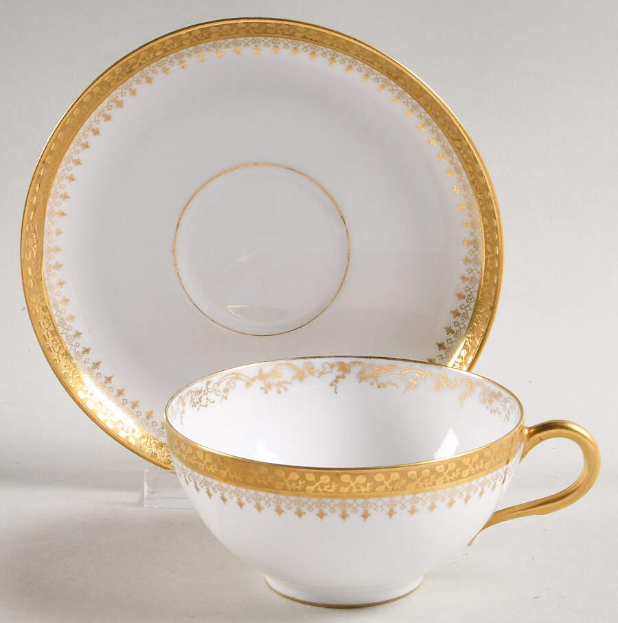GUE389 Flat Cup & Saucer Set by WM Guerin-1