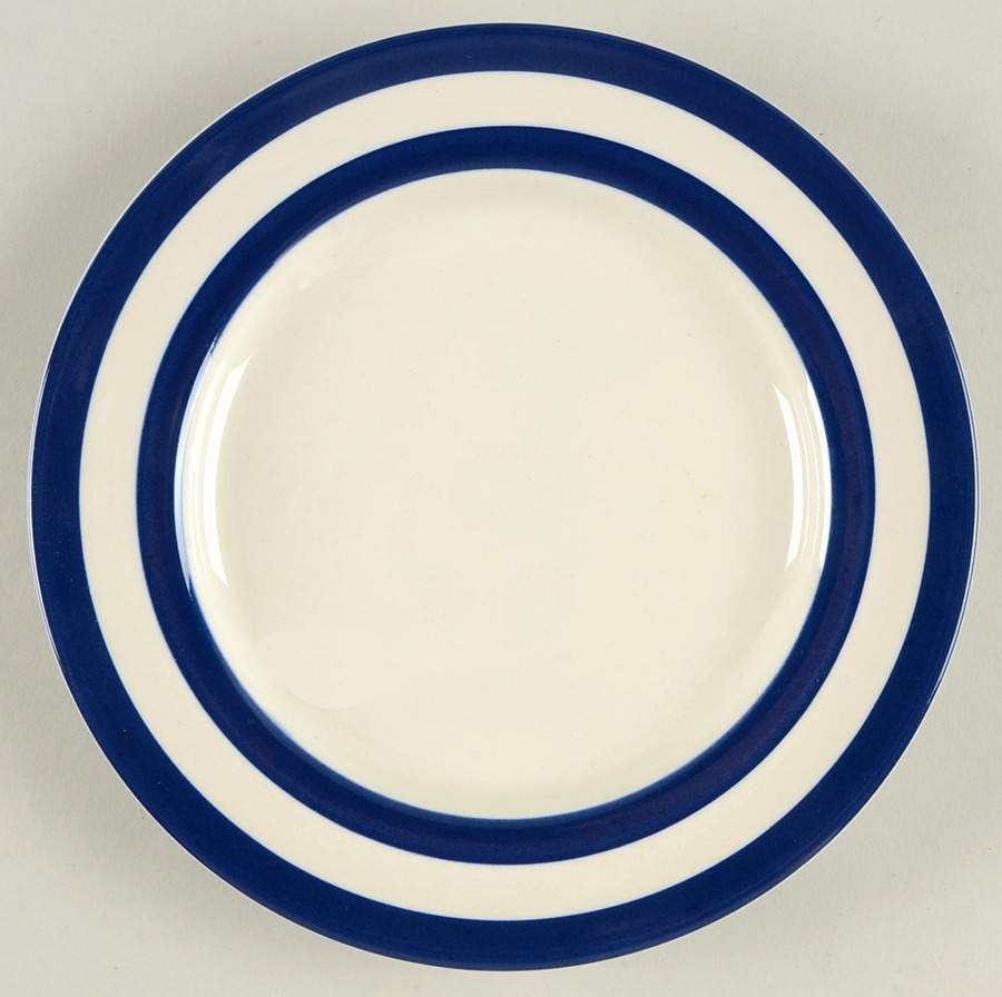 Cornish Dark Blue Dessert/Pie Plate by T G Green (England)-1