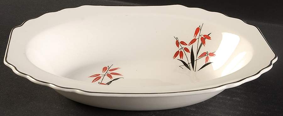 58612-2H 9" Oval Vegetable Bowl by WS George-1