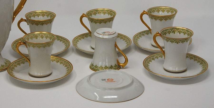GDA197 Chocolate Cup & Saucer Set by Gerard, Dufraisseix & Abbot-1