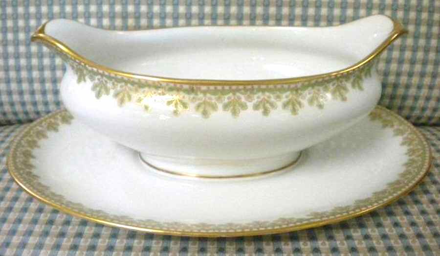 GDA197 Gravy Boat with Attached Underplate by Gerard, Dufraisseix & Abbot-1