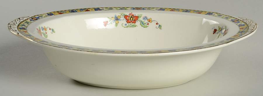 GRI243 10" Oval Vegetable Bowl by Grindley-1