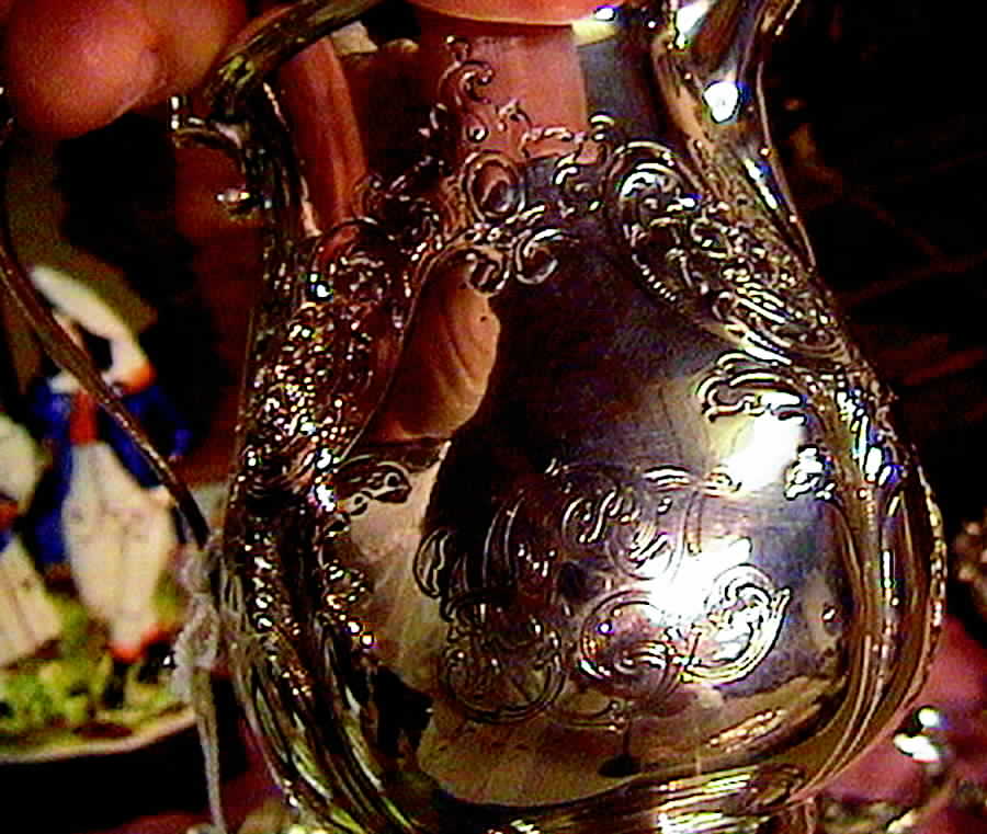 751-Engraved (Sterling, Hollowware) Creamer by Gorham Silver-1