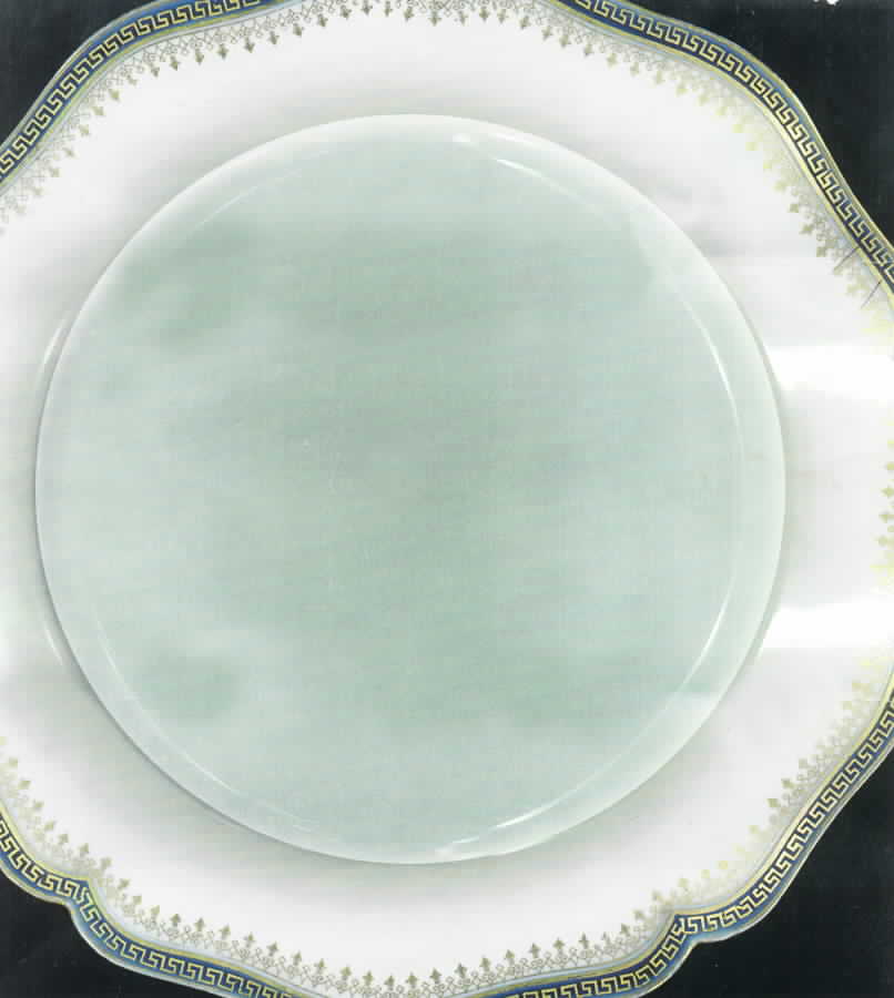 GUE56 Blue Dinner Plate by WM Guerin-1