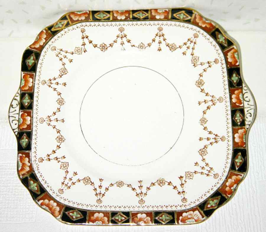 937 Square Cake Plate by Gladstone-1