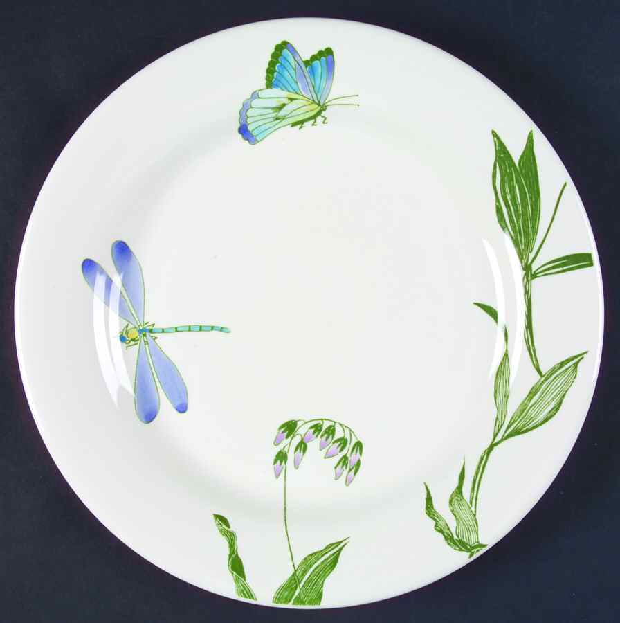 Libellules Dinner Plate by Faiencerie De Gien-1