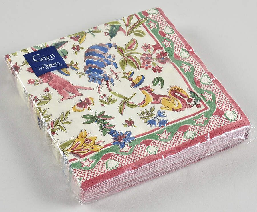 Jardin Imaginaire Package of Paper Luncheon Napkins by Faiencerie De Gien-1