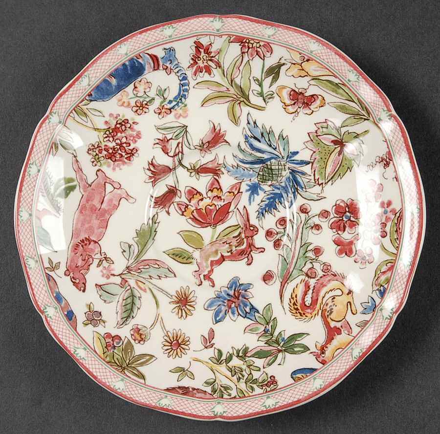 Jardin Imaginaire Saucer by Faiencerie De Gien-1