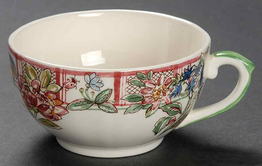 Jardin Imaginaire Flat Cup by Faiencerie De Gien-1