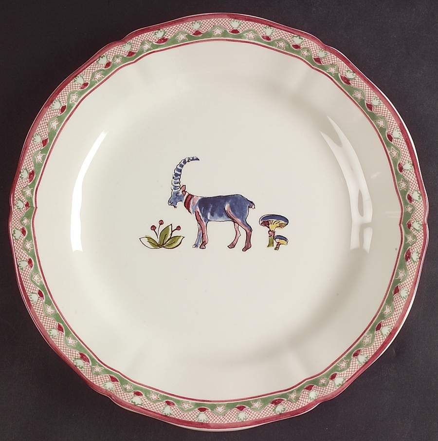 Jardin Imaginaire Dessert Luncheon Plate by Faiencerie De Gien-1