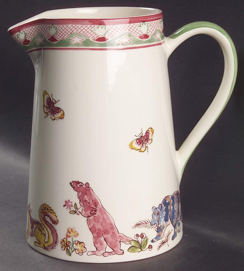 Jardin Imaginaire 32 Oz Pitcher by Faiencerie De Gien-1
