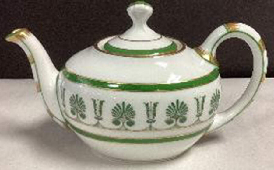 Ercolano Green (Restaurant Ware) Individual Teapot & Lid by Ginori 1735-1