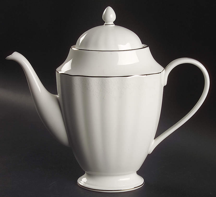 Arbor White Coffee Pot & Lid by Gorham-1
