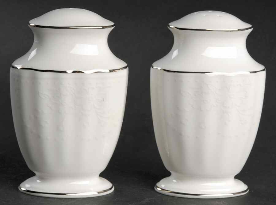 Arbor White Salt & Pepper Set by Gorham-1