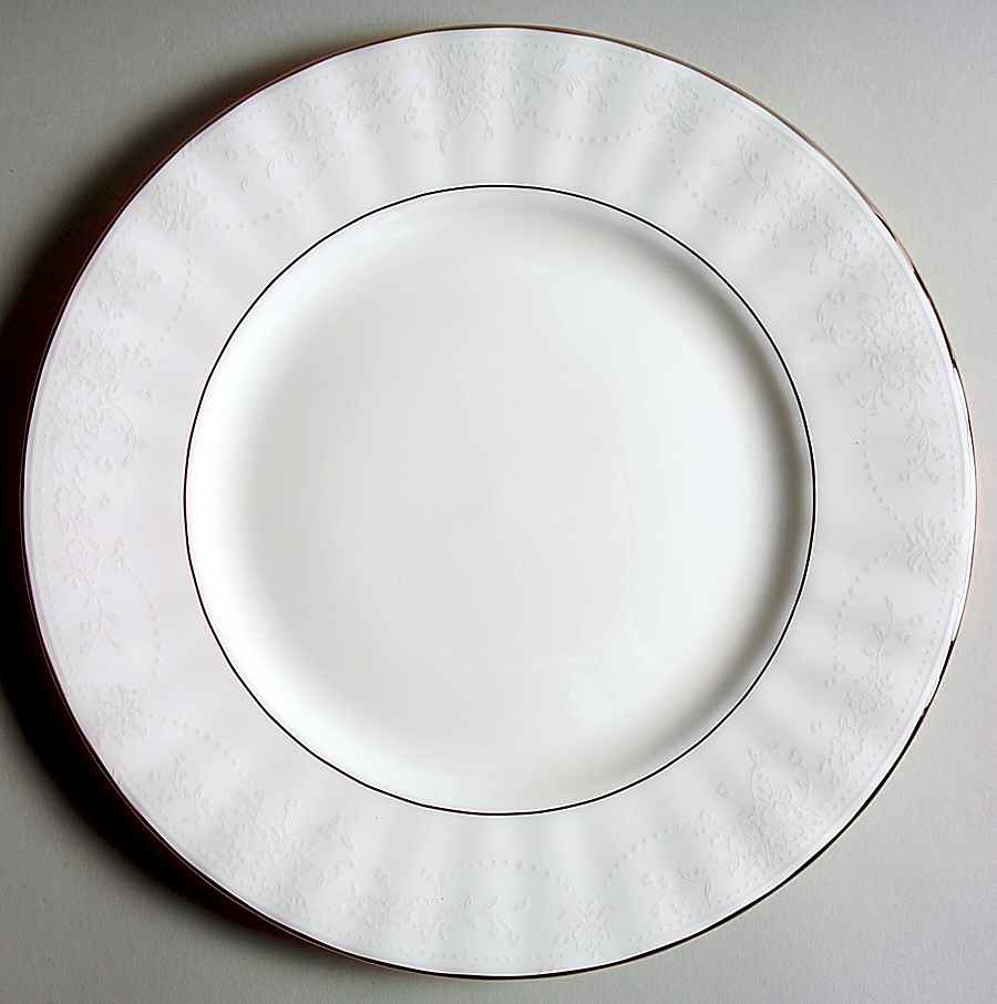 Arbor White Dinner Plate by Gorham-1