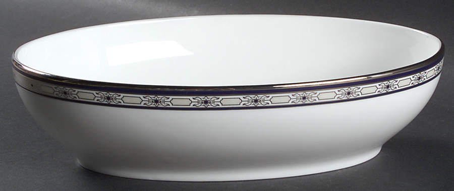 Newport Palace (Fine China, Made in USA) 10" Oval Vegetable Bowl by Gorham-1