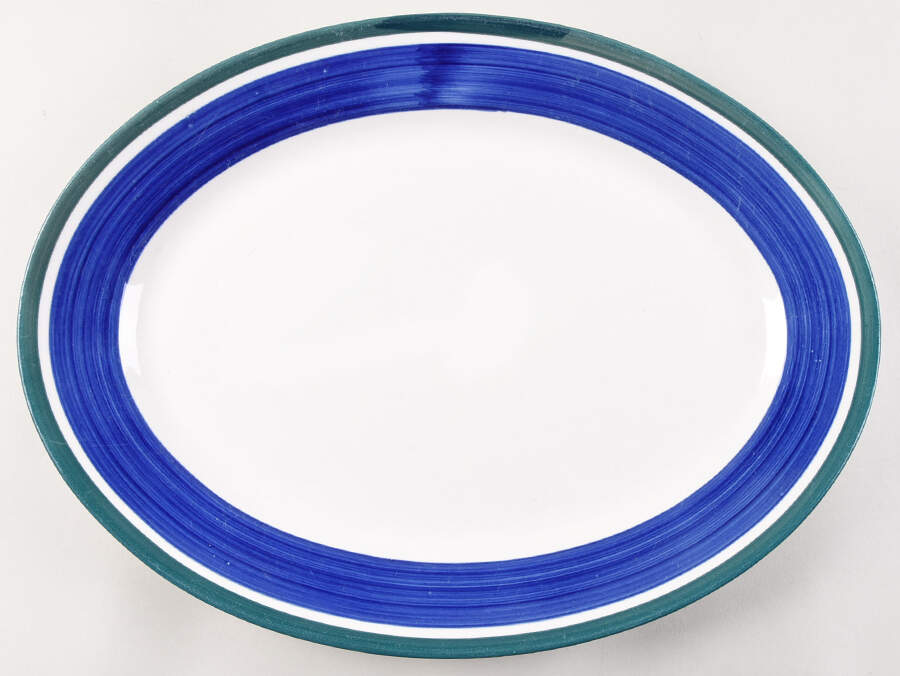 Oceanside 13" Oval Serving Platter by Gibson Designs-1