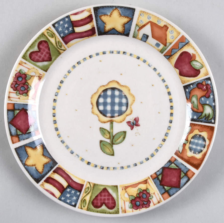 Patchwork Dessert/Pie Plate by Gibson Designs-1