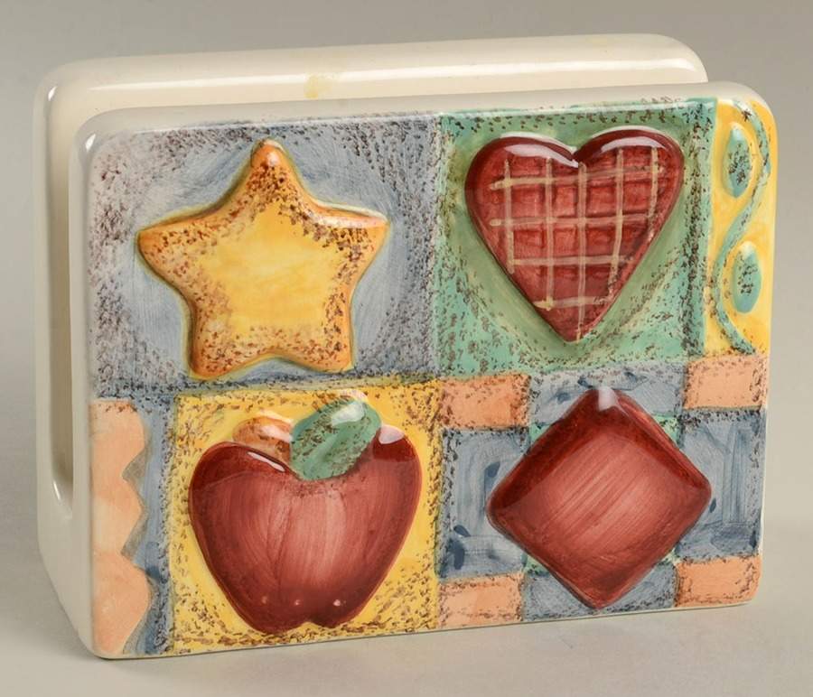 Patchwork Napkin Holder by Gibson Designs-1