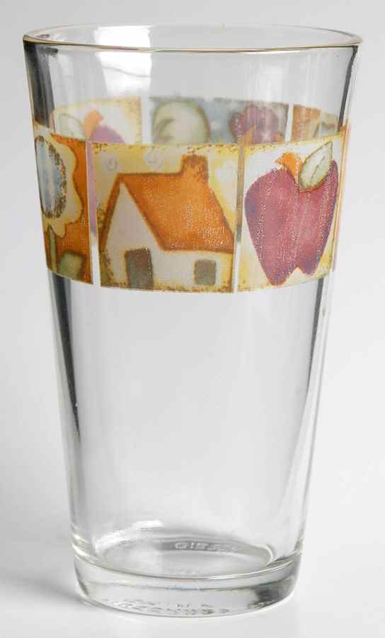 Patchwork 14 Oz Glassware Tumbler by Gibson Designs-1