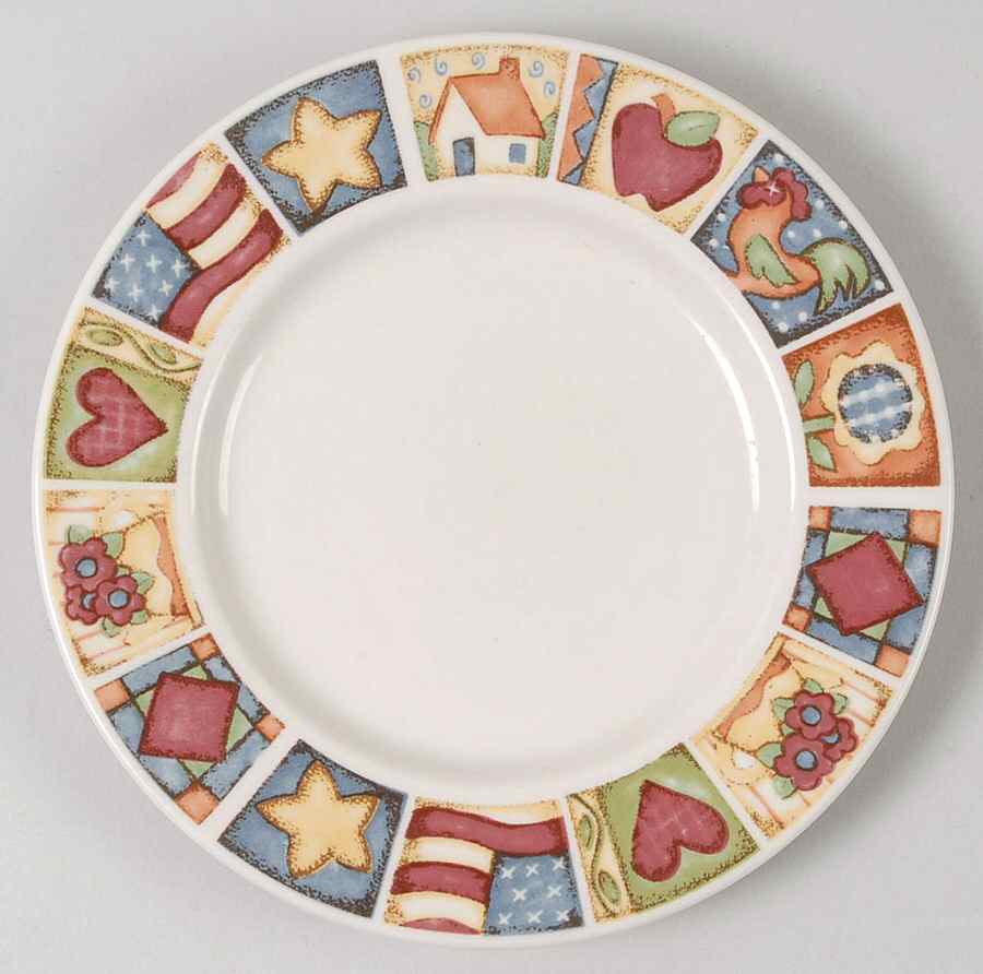 Patchwork Dessert/Pie Plate by Gibson Designs-1