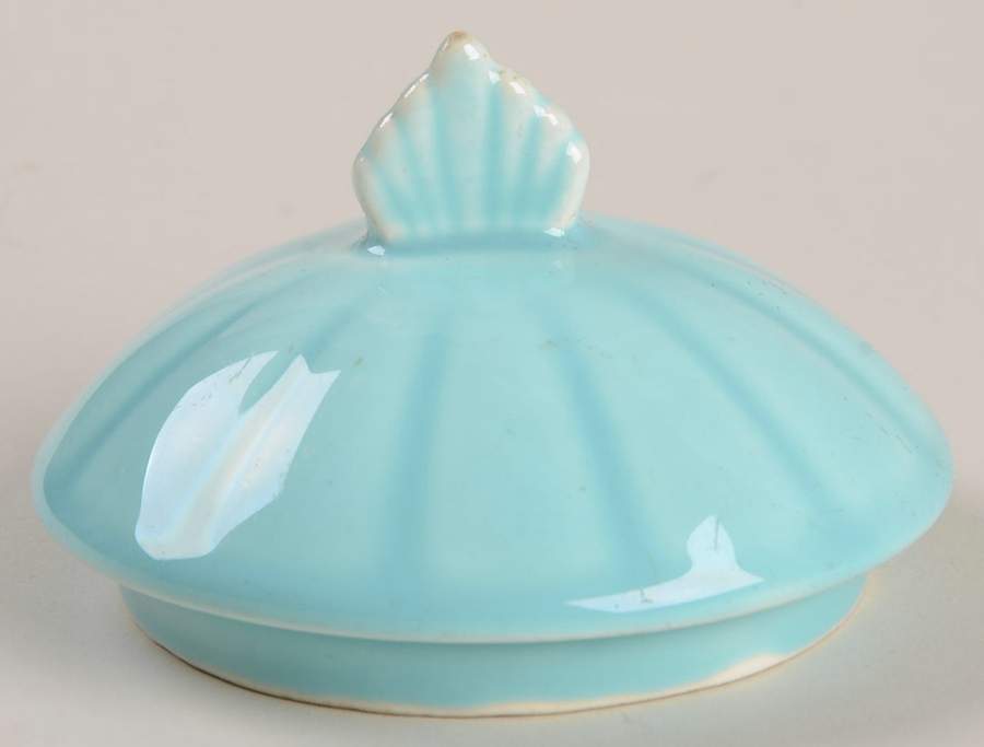 Elmhurst Aqua Lid for Sugar Bowl by WS George-1