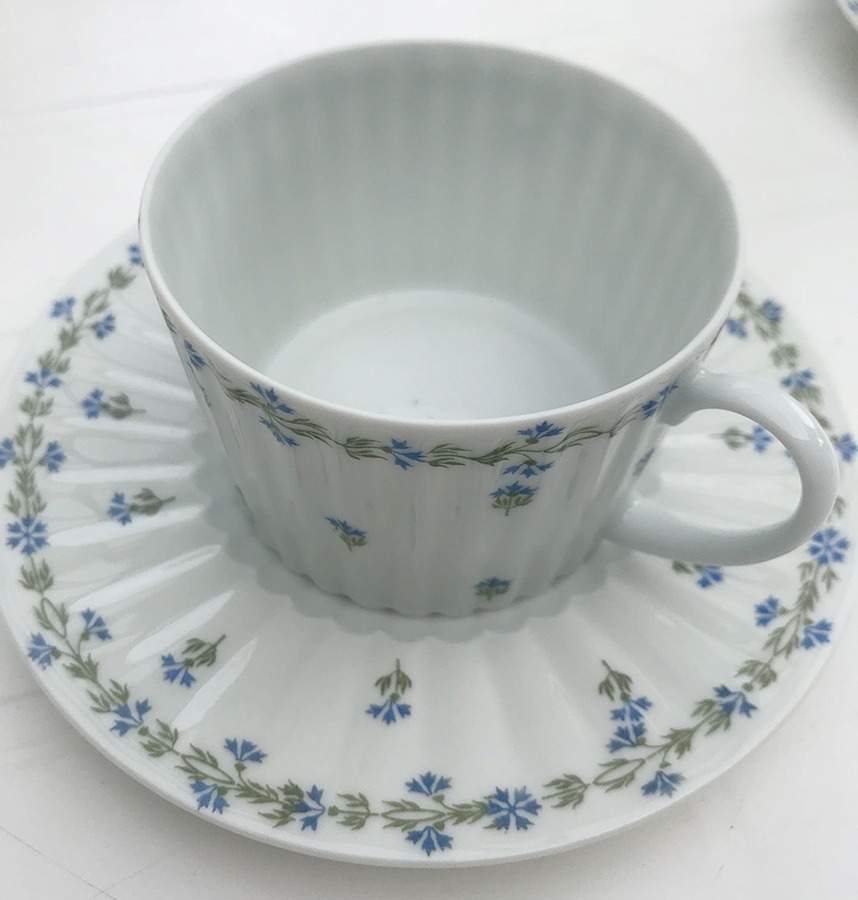 St Germain Flat Cup & Saucer Set by Gerard, Dufraisseix & Abbot-1