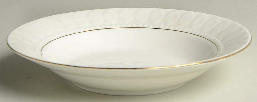 Heritage Gold Rim Soup Bowl by Gibson Designs-1