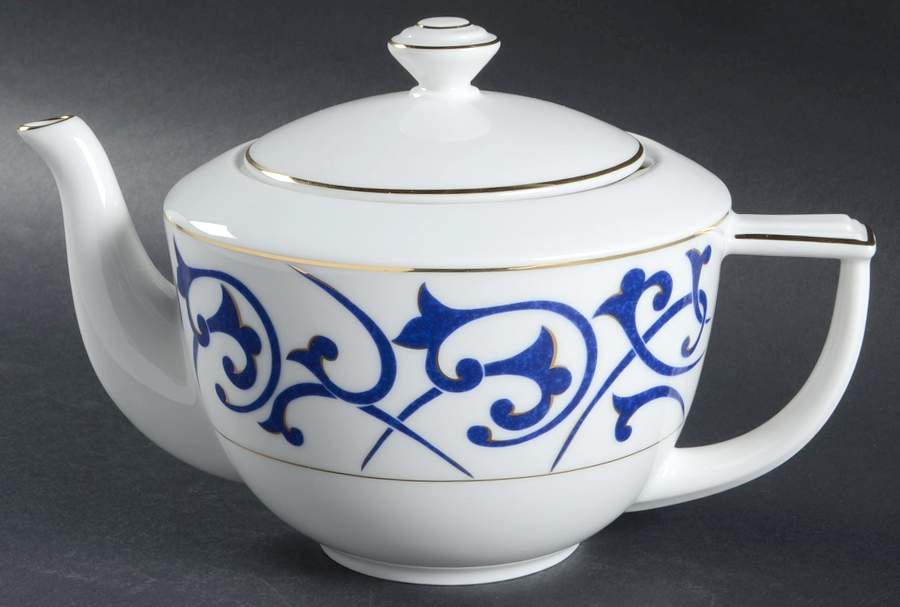 Odessa Bleu Teapot & Lid by Guy Degrenne-1