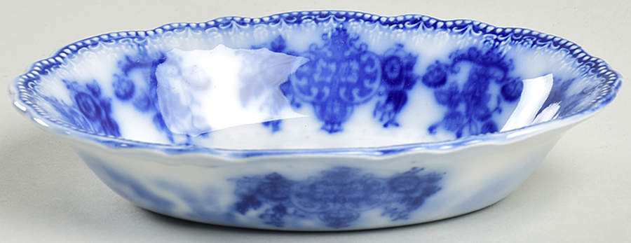 Clarence (Flow Blue, No Gold) Soap Dish by Grindley-1