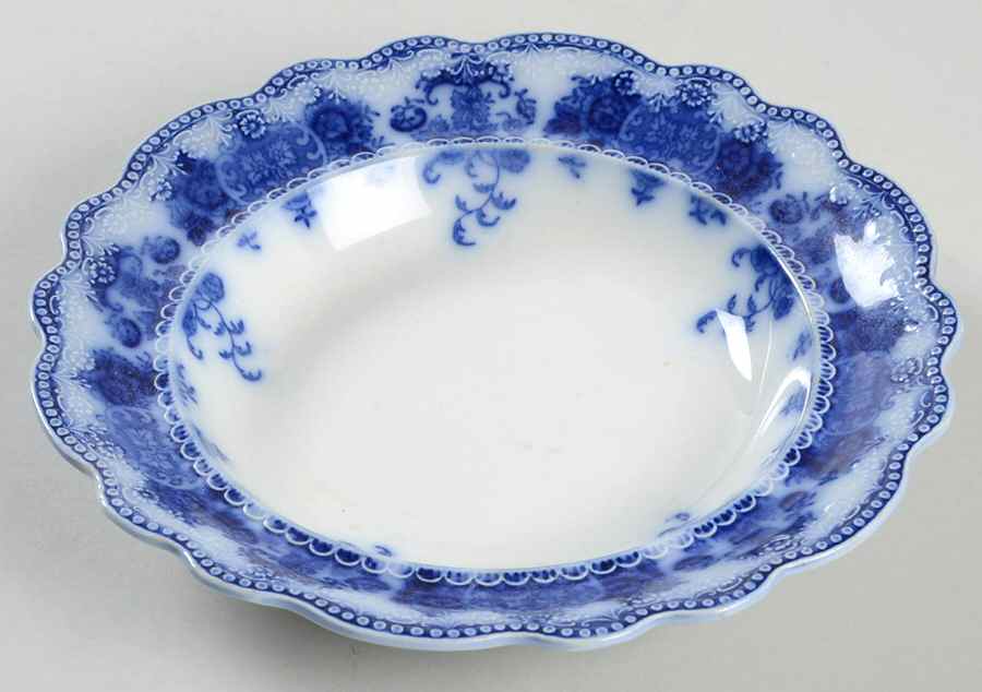 Clarence (Flow Blue, No Gold) Round Butter No Lid by Grindley-1