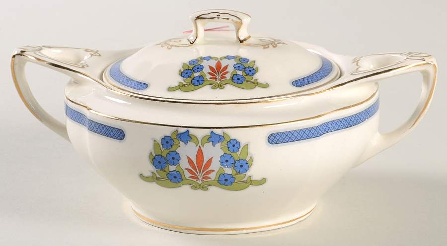 Prestwick Sugar Bowl & Lid by Grindley-1