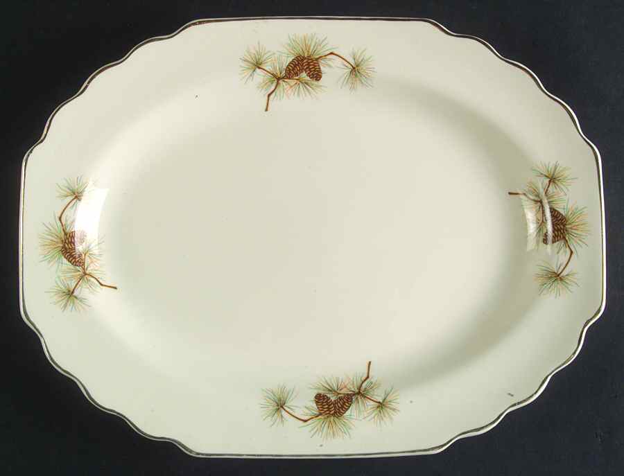 GEO330 11" Oval Serving Platter by WS George-1
