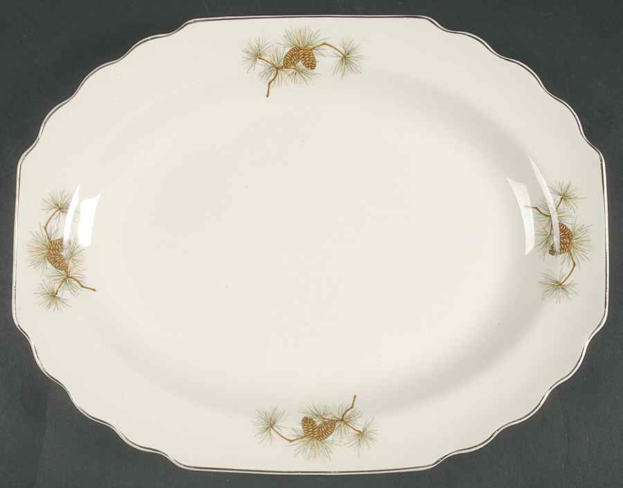 GEO330 13" Oval Serving Platter by WS George-1