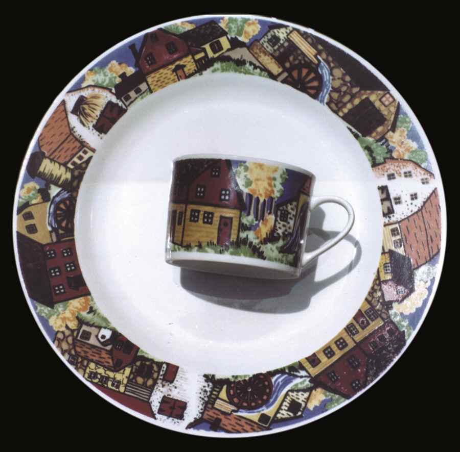 WINDMILL Dinner Plate by Gibson Designs-1