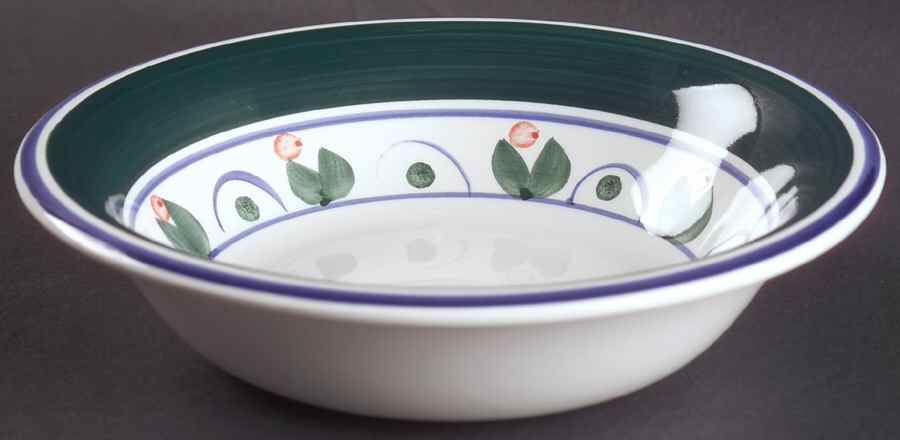 Primrose (White Background) Coupe Soup Bowl by Gibson Designs-1