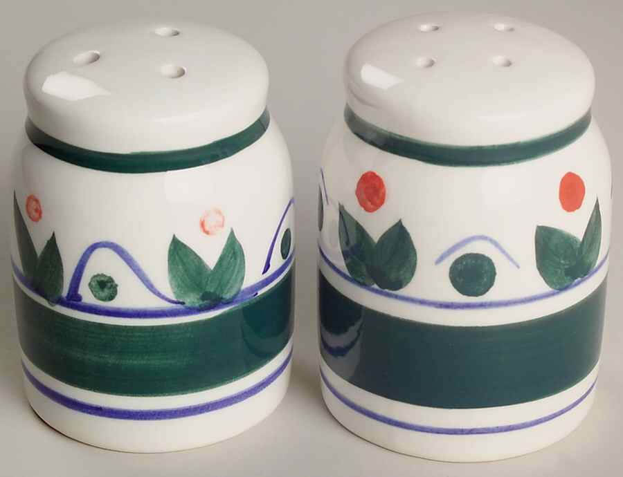 Primrose (White Background) Salt & Pepper Set by Gibson Designs-1