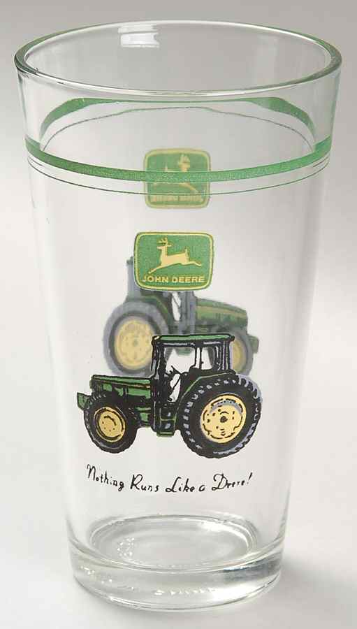 John Deere (Tractor) 12 Oz Glassware Tumbler by Gibson Designs-1