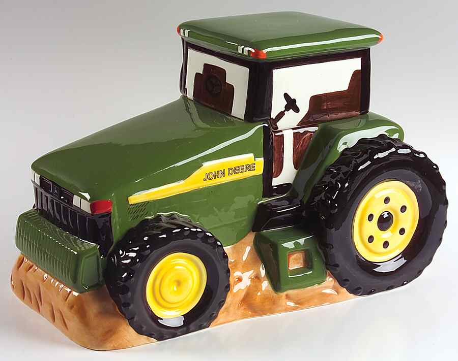 John Deere (Tractor) Cookie Jar & Lid by Gibson Designs-1