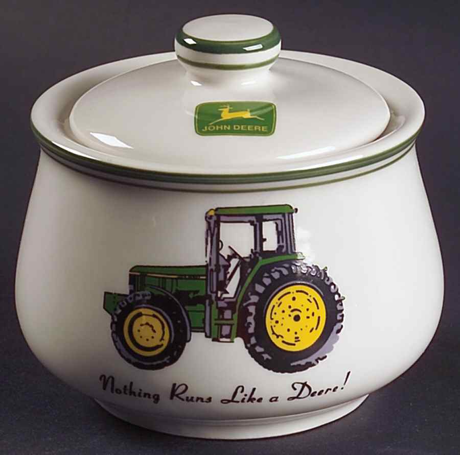 John Deere (Tractor) Sugar Bowl & Lid by Gibson Designs-1