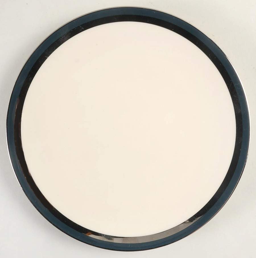 Contessa Peacock Blue (Coupe, Platinum) Salad Plate by Gorham-1