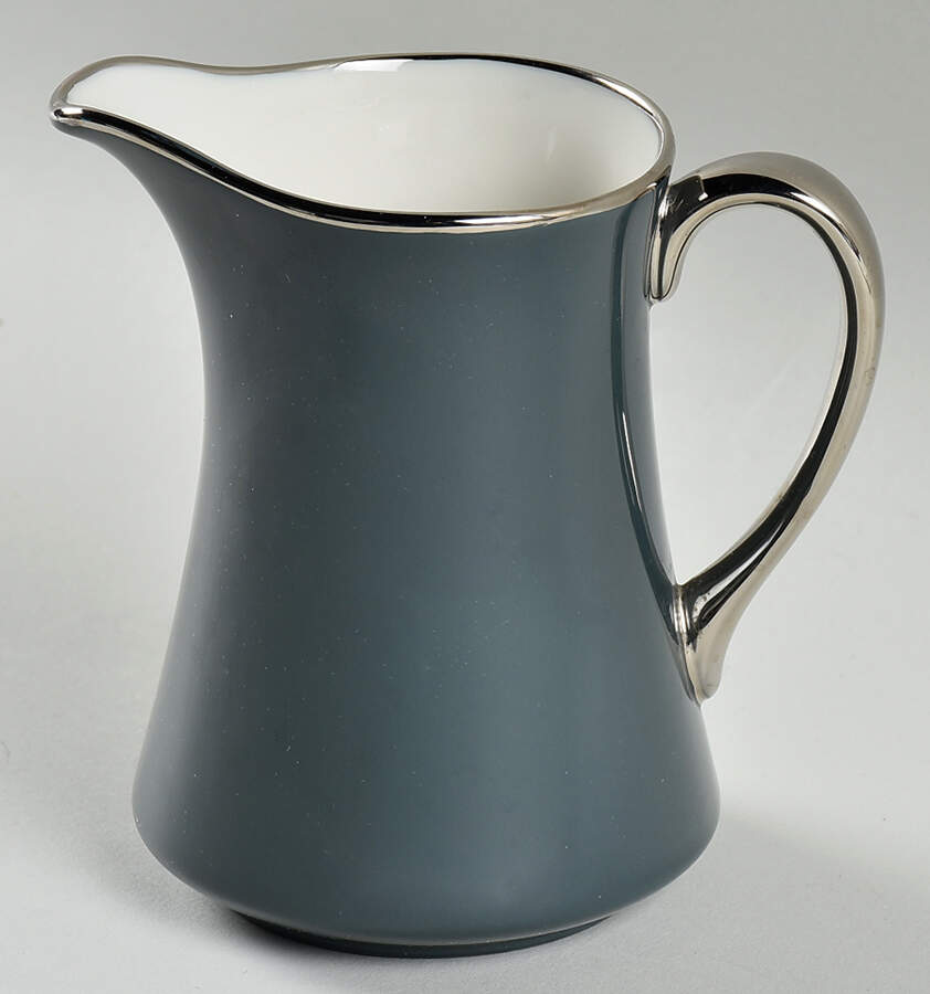 Contessa Peacock Blue (Coupe, Platinum) Creamer by Gorham-1