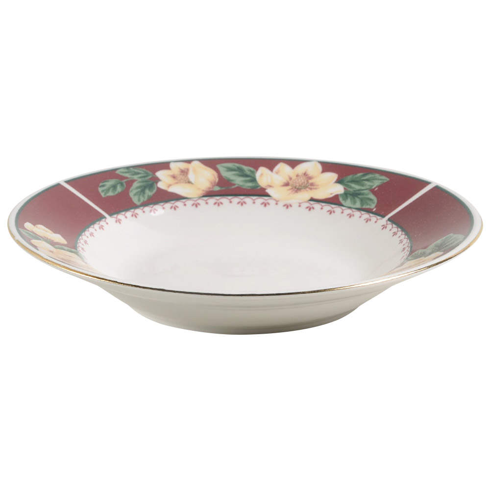 Sweet Magnolia Rim Soup Bowl by Gibson Designs-1