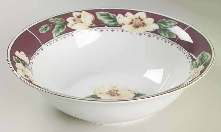 Sweet Magnolia 9" Round Vegetable Bowl by Gibson Designs-1