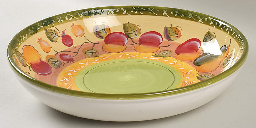 Clementine 13" Pasta Serving Bowl by Gibson Designs-1