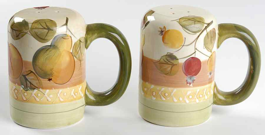 Clementine Handled Salt & Pepper Set by Gibson Designs-1