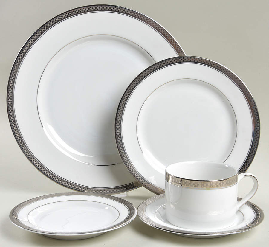 Ridgewood Platinum 5 Piece Place Setting by Gorham-1
